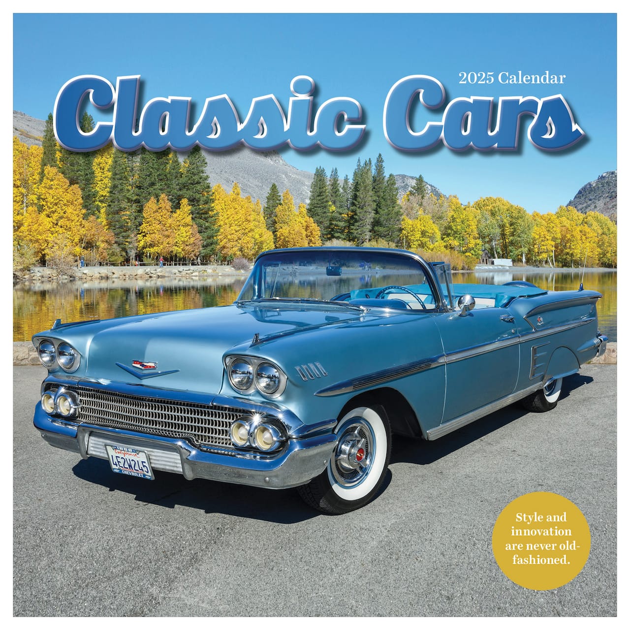TF Publishing 2025 Classic Cars Wall Calendar